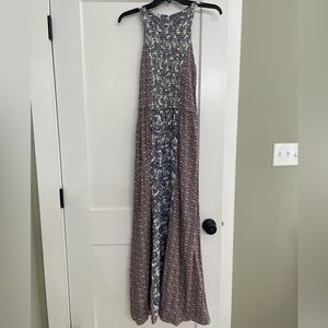 High neck maxi dress